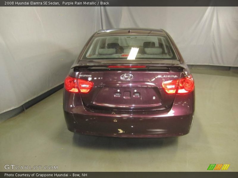 Purple Rain Metallic / Black 2008 Hyundai Elantra SE Sedan