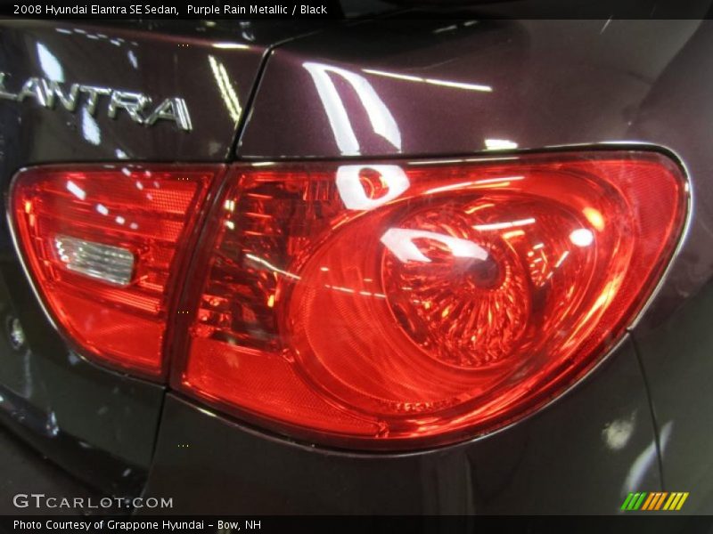Purple Rain Metallic / Black 2008 Hyundai Elantra SE Sedan
