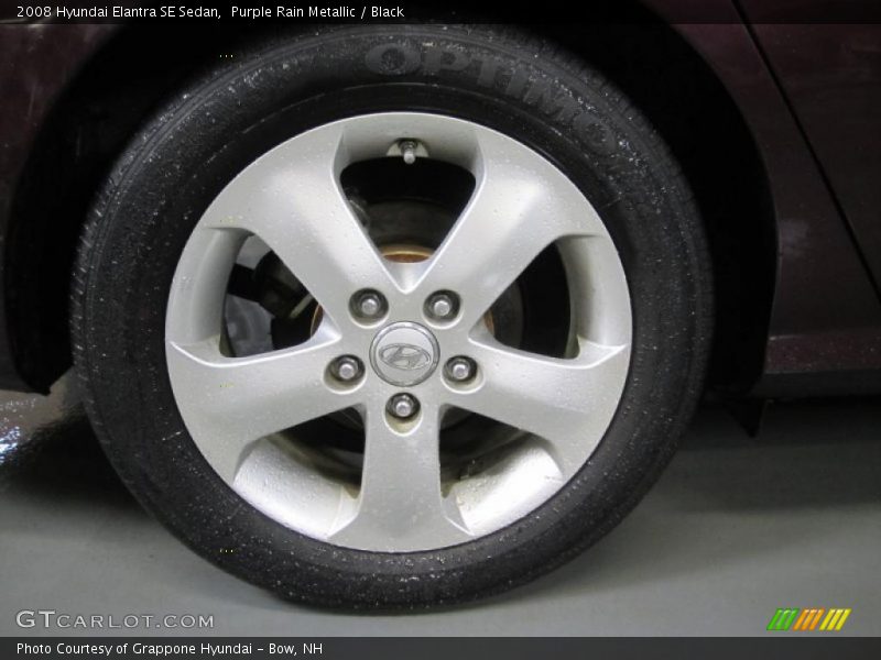 Purple Rain Metallic / Black 2008 Hyundai Elantra SE Sedan