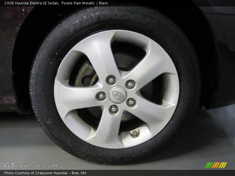 Purple Rain Metallic / Black 2008 Hyundai Elantra SE Sedan