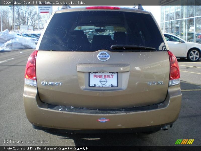 Sahara Gold Metallic / Beige 2004 Nissan Quest 3.5 SL