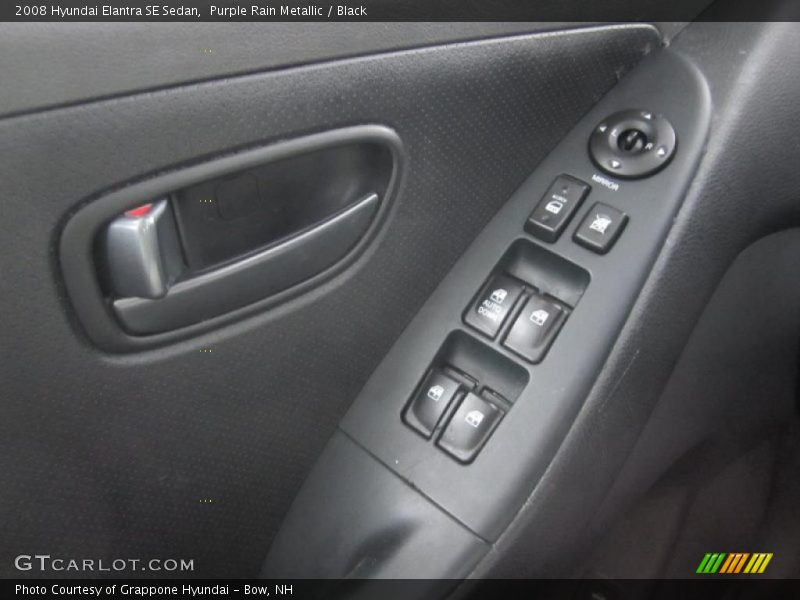 Purple Rain Metallic / Black 2008 Hyundai Elantra SE Sedan