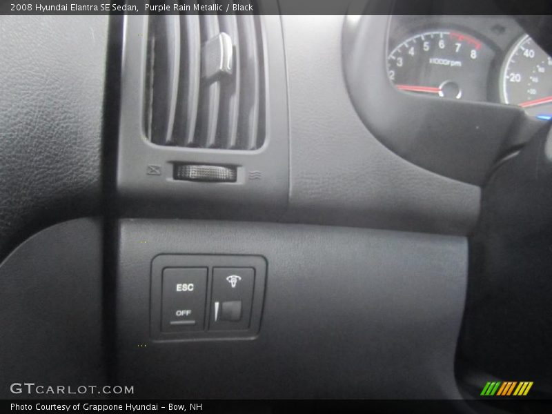 Purple Rain Metallic / Black 2008 Hyundai Elantra SE Sedan