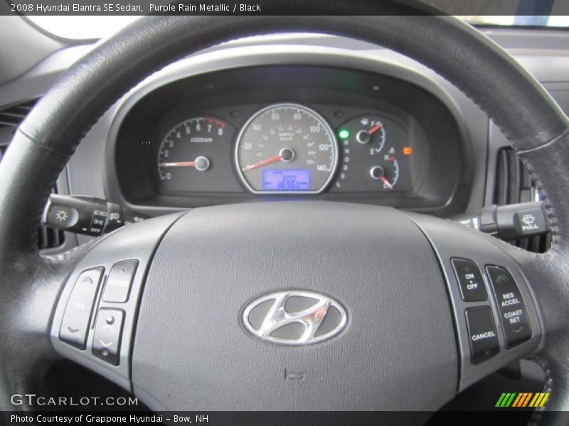 Purple Rain Metallic / Black 2008 Hyundai Elantra SE Sedan