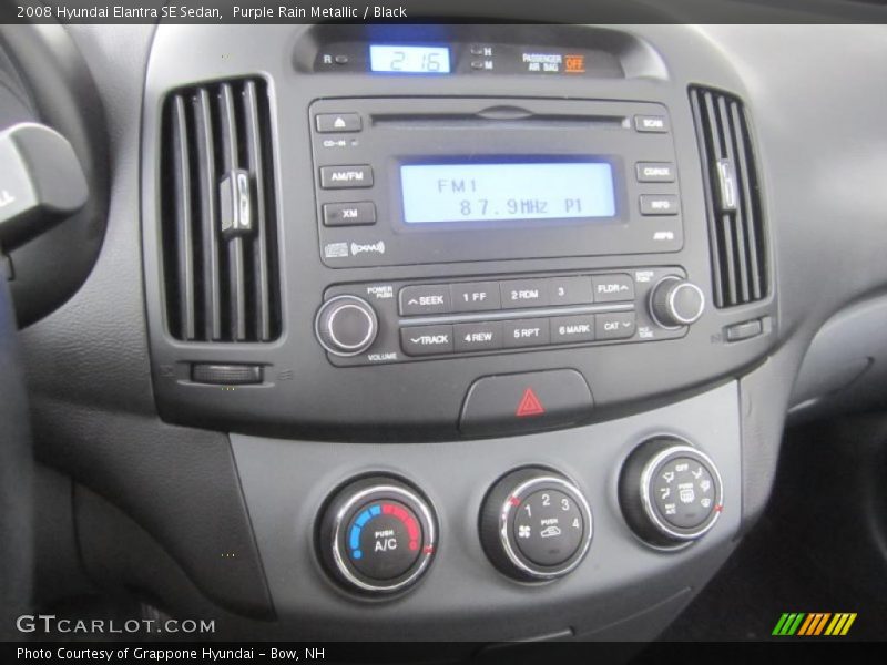 Purple Rain Metallic / Black 2008 Hyundai Elantra SE Sedan