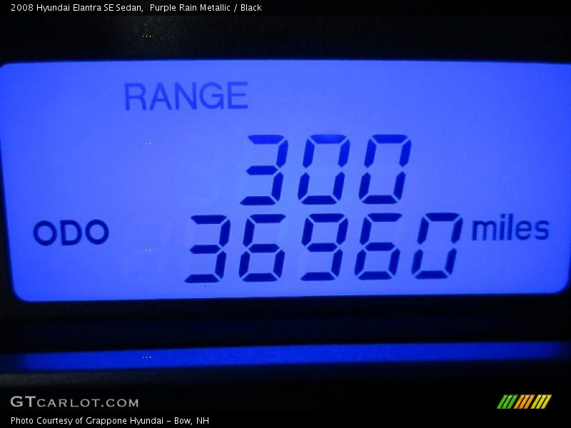Purple Rain Metallic / Black 2008 Hyundai Elantra SE Sedan