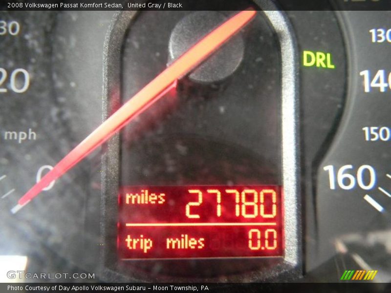 United Gray / Black 2008 Volkswagen Passat Komfort Sedan
