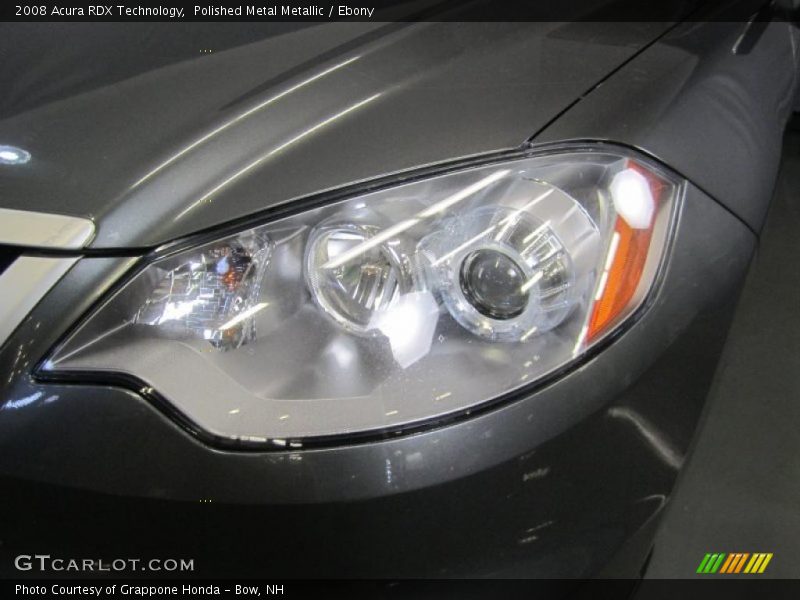 Polished Metal Metallic / Ebony 2008 Acura RDX Technology