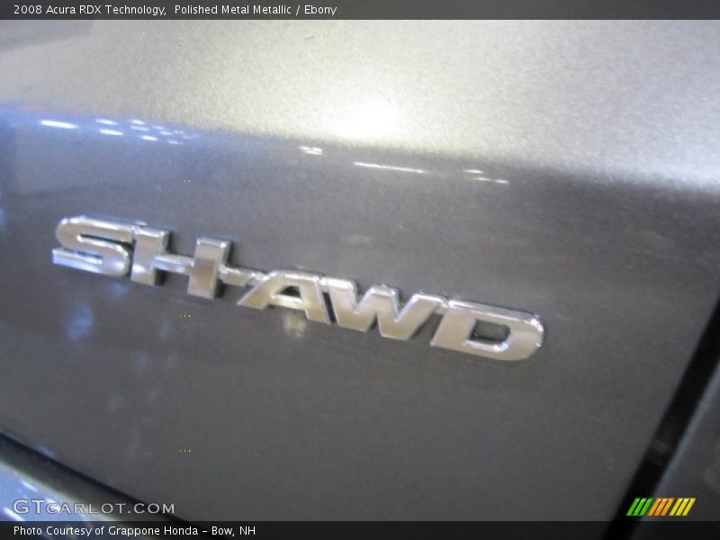 Polished Metal Metallic / Ebony 2008 Acura RDX Technology