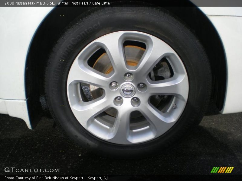 Winter Frost Pearl / Cafe Latte 2008 Nissan Maxima 3.5 SL