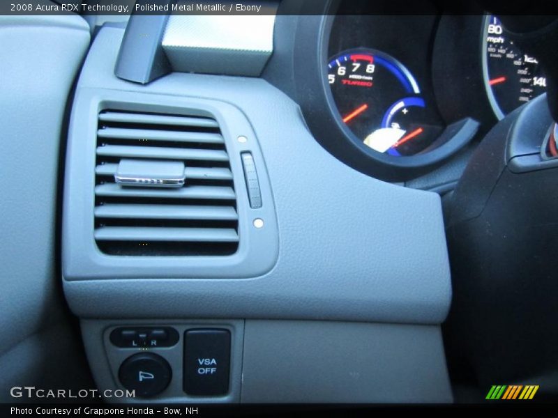 Polished Metal Metallic / Ebony 2008 Acura RDX Technology