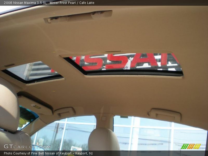 Winter Frost Pearl / Cafe Latte 2008 Nissan Maxima 3.5 SL