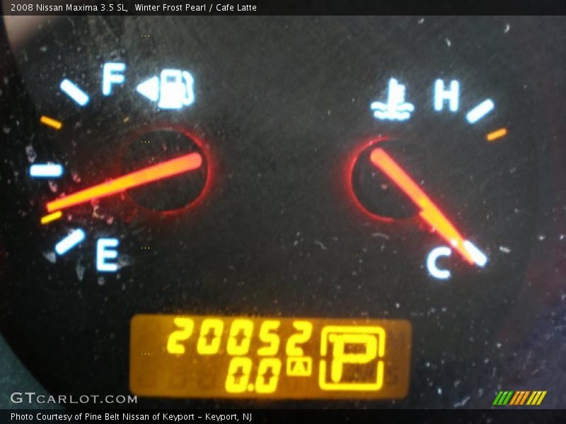 Winter Frost Pearl / Cafe Latte 2008 Nissan Maxima 3.5 SL