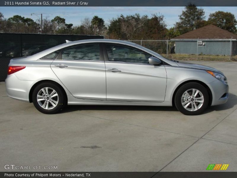 Radiant Silver / Gray 2011 Hyundai Sonata GLS
