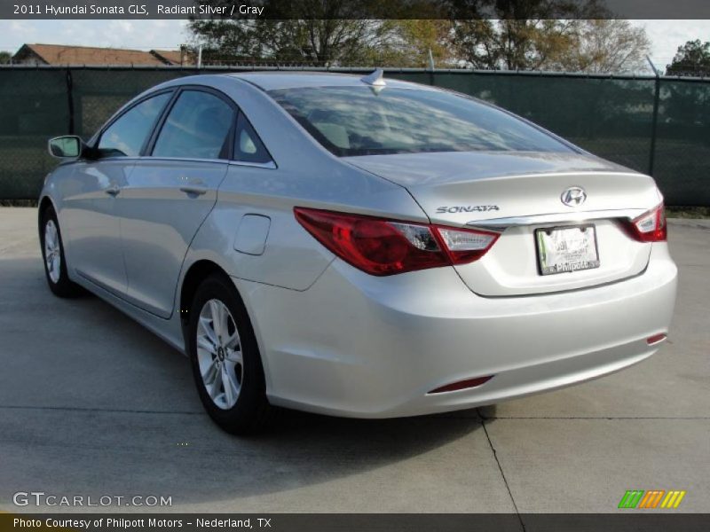 Radiant Silver / Gray 2011 Hyundai Sonata GLS