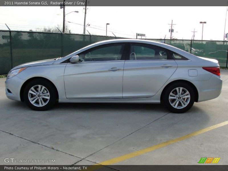 Radiant Silver / Gray 2011 Hyundai Sonata GLS