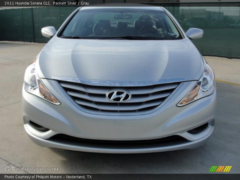 Radiant Silver / Gray 2011 Hyundai Sonata GLS