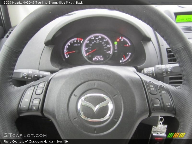 Stormy Blue Mica / Black 2009 Mazda MAZDA5 Touring
