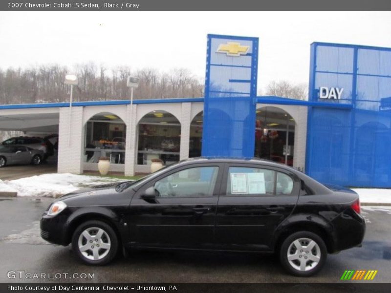 Black / Gray 2007 Chevrolet Cobalt LS Sedan