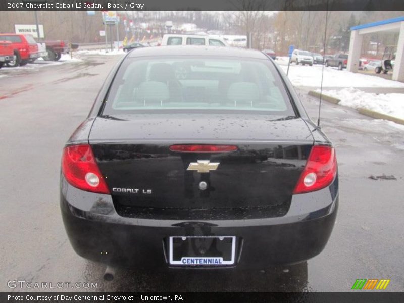 Black / Gray 2007 Chevrolet Cobalt LS Sedan