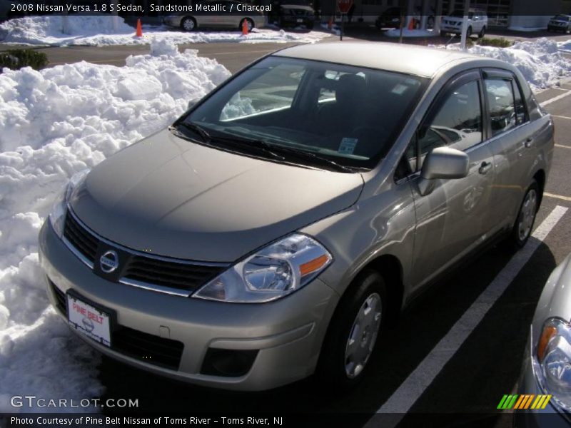Sandstone Metallic / Charcoal 2008 Nissan Versa 1.8 S Sedan