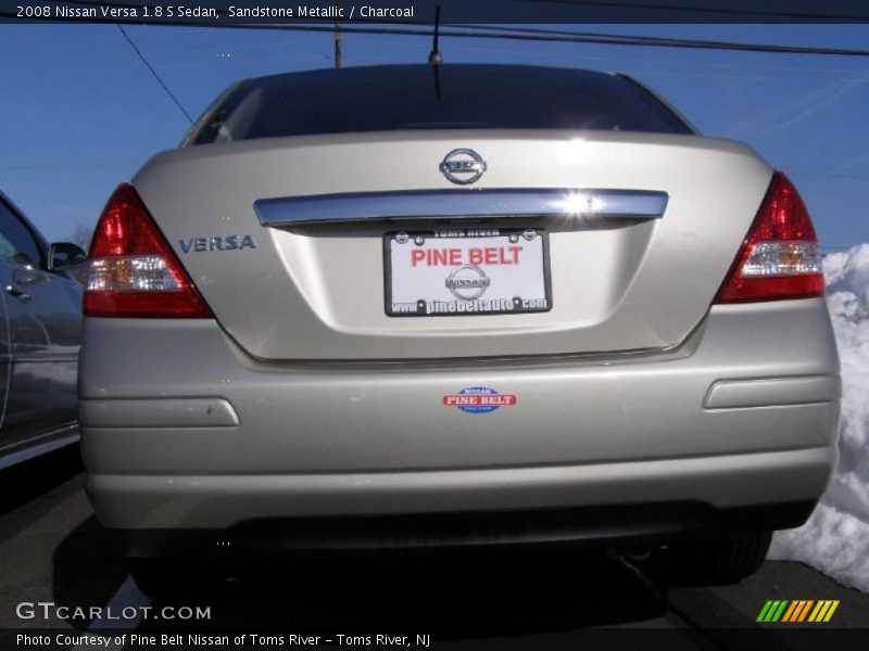 Sandstone Metallic / Charcoal 2008 Nissan Versa 1.8 S Sedan