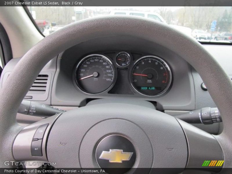 Black / Gray 2007 Chevrolet Cobalt LS Sedan