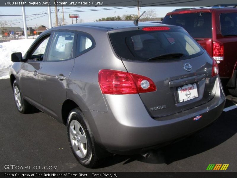 Gotham Gray Metallic / Gray 2008 Nissan Rogue S AWD
