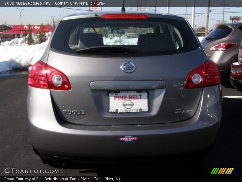Gotham Gray Metallic / Gray 2008 Nissan Rogue S AWD