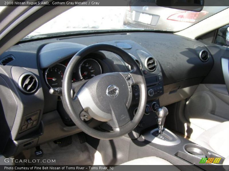 Gotham Gray Metallic / Gray 2008 Nissan Rogue S AWD