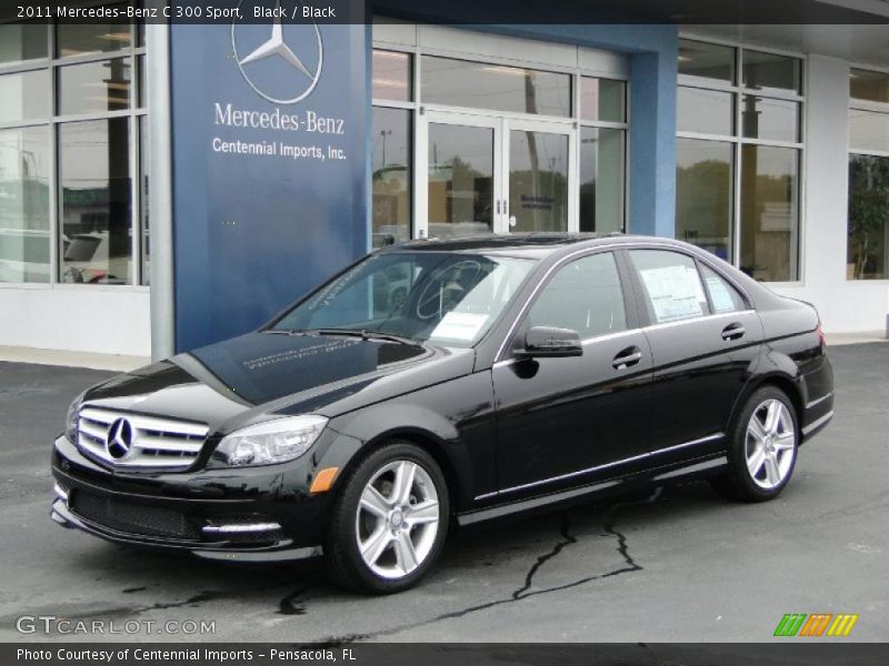 Black / Black 2011 Mercedes-Benz C 300 Sport
