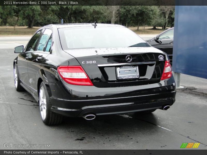 Black / Black 2011 Mercedes-Benz C 300 Sport