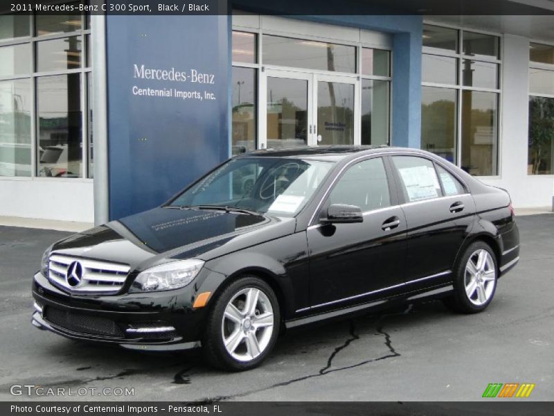 Black / Black 2011 Mercedes-Benz C 300 Sport