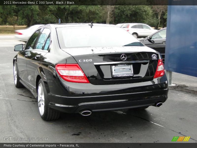 Black / Black 2011 Mercedes-Benz C 300 Sport