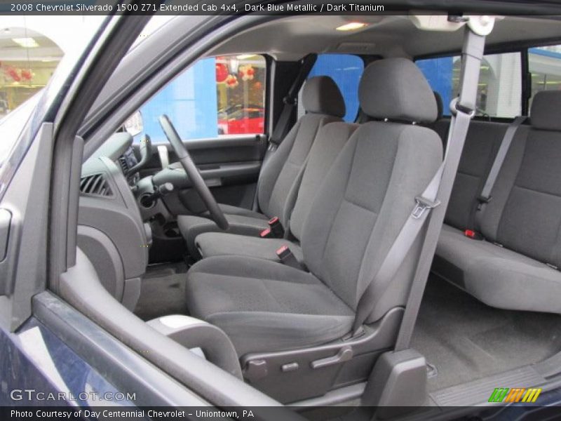 Dark Blue Metallic / Dark Titanium 2008 Chevrolet Silverado 1500 Z71 Extended Cab 4x4
