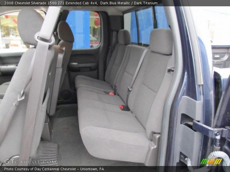 Dark Blue Metallic / Dark Titanium 2008 Chevrolet Silverado 1500 Z71 Extended Cab 4x4