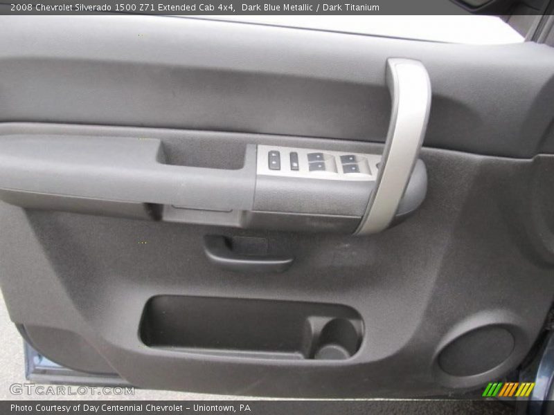 Dark Blue Metallic / Dark Titanium 2008 Chevrolet Silverado 1500 Z71 Extended Cab 4x4