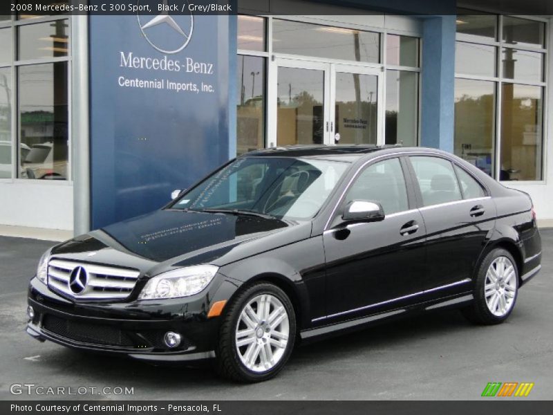 Black / Grey/Black 2008 Mercedes-Benz C 300 Sport