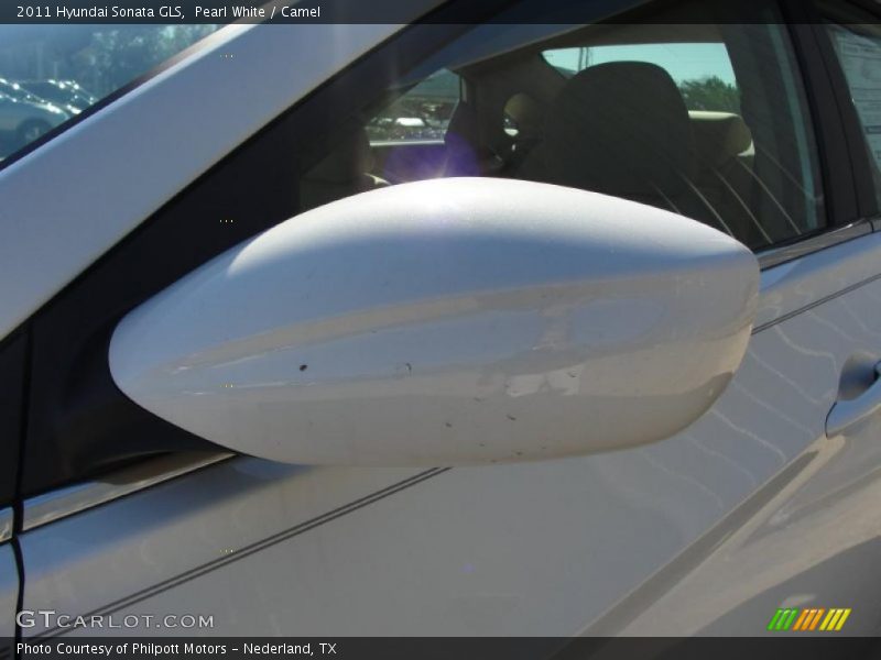 Pearl White / Camel 2011 Hyundai Sonata GLS