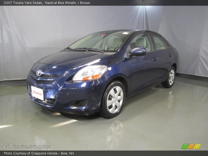 Nautical Blue Metallic / Bisque 2007 Toyota Yaris Sedan