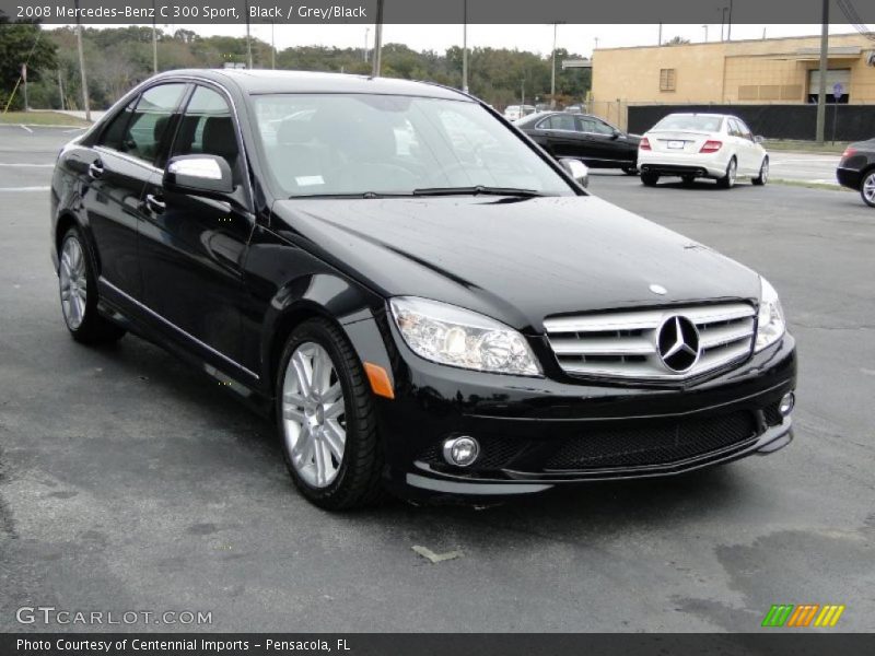 Black / Grey/Black 2008 Mercedes-Benz C 300 Sport
