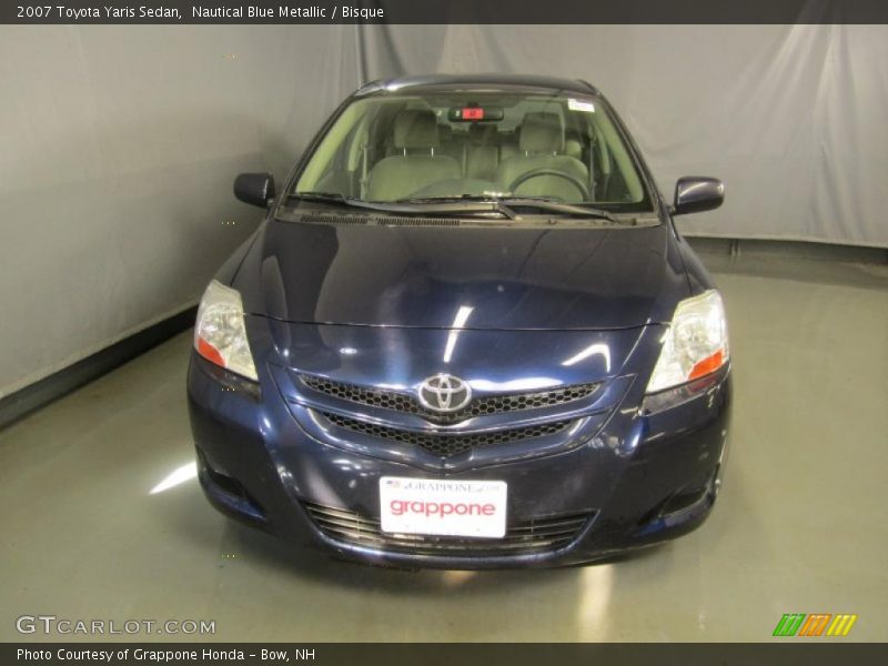 Nautical Blue Metallic / Bisque 2007 Toyota Yaris Sedan