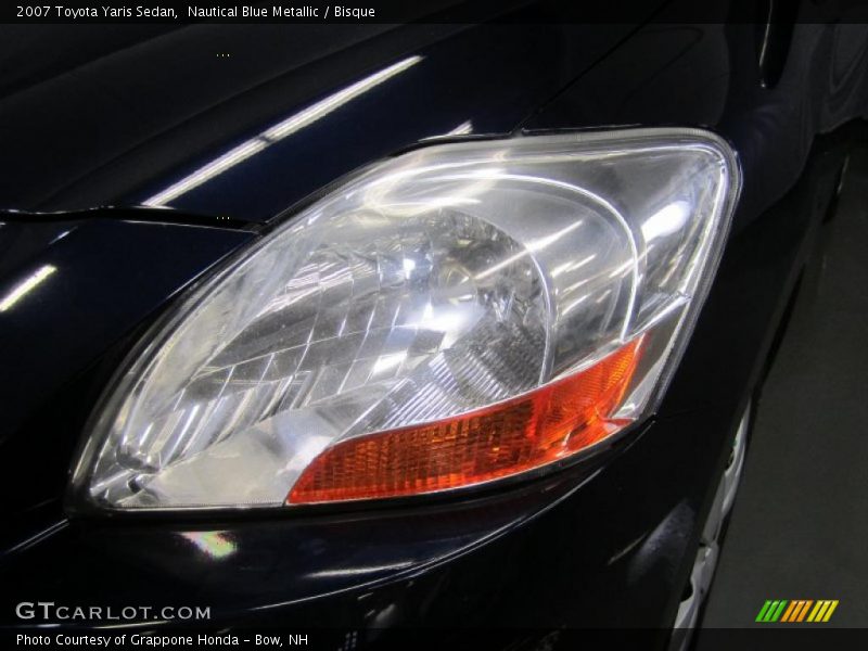 Nautical Blue Metallic / Bisque 2007 Toyota Yaris Sedan