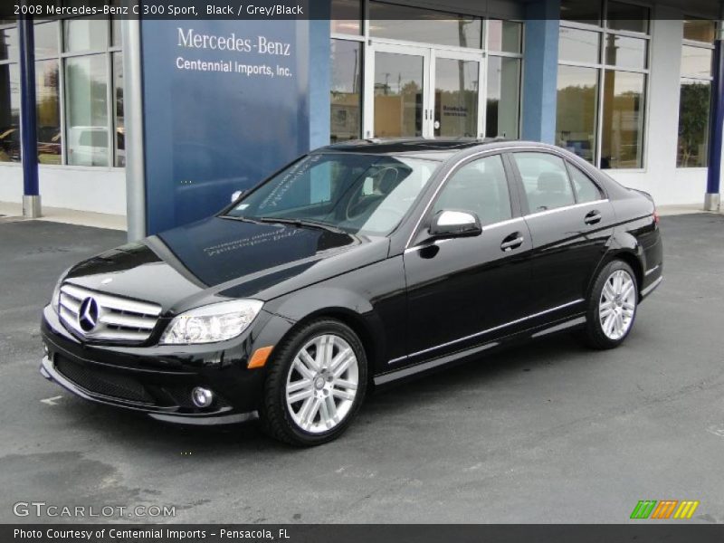 Black / Grey/Black 2008 Mercedes-Benz C 300 Sport