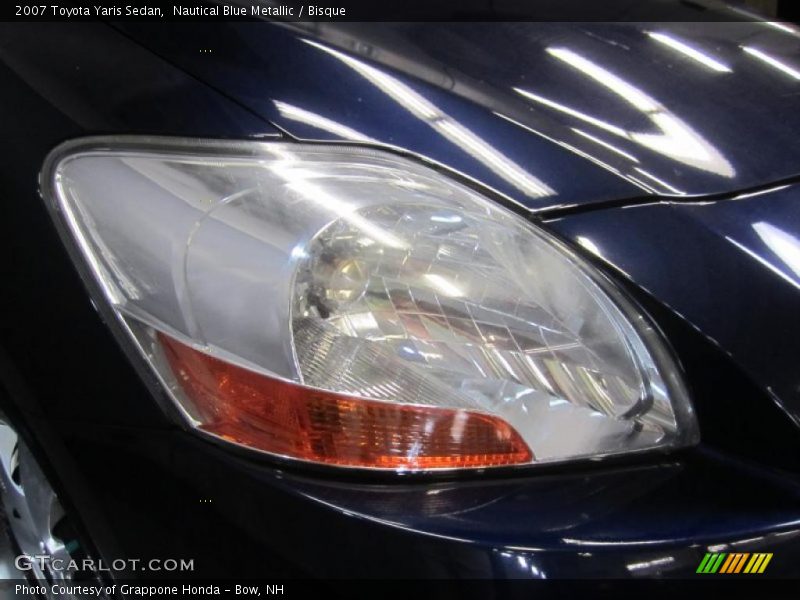 Nautical Blue Metallic / Bisque 2007 Toyota Yaris Sedan