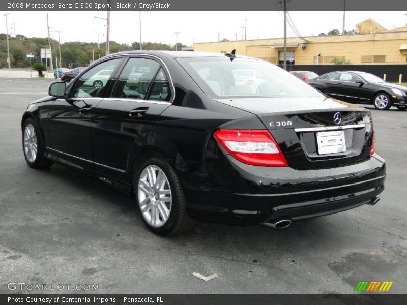Black / Grey/Black 2008 Mercedes-Benz C 300 Sport