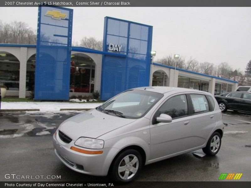 Cosmic Silver / Charcoal Black 2007 Chevrolet Aveo 5 LS Hatchback