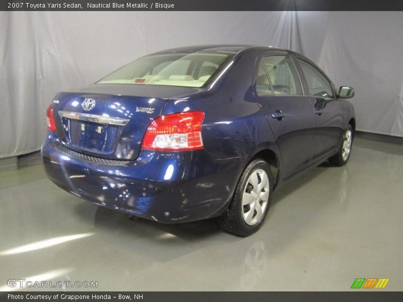Nautical Blue Metallic / Bisque 2007 Toyota Yaris Sedan