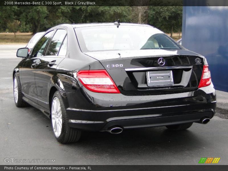 Black / Grey/Black 2008 Mercedes-Benz C 300 Sport
