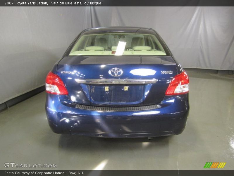 Nautical Blue Metallic / Bisque 2007 Toyota Yaris Sedan